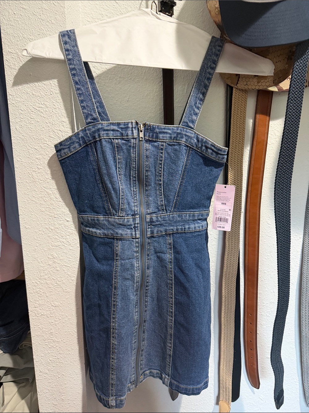 Target Wild Fable Denim Zip-Front Mini Dress